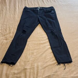 Old Navy rockstar super skinny Black Distressed Skinny Jeans